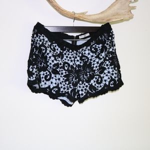 BOBBI ROCCO Black Lace Shorts